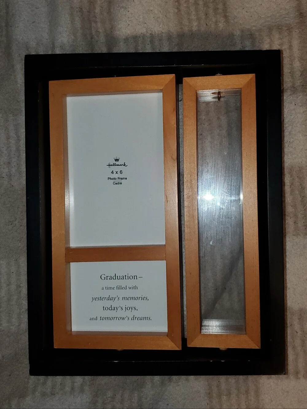 Hallmark Graduation Keepsake Photo, Tassel, and Name Card Wooden Frame